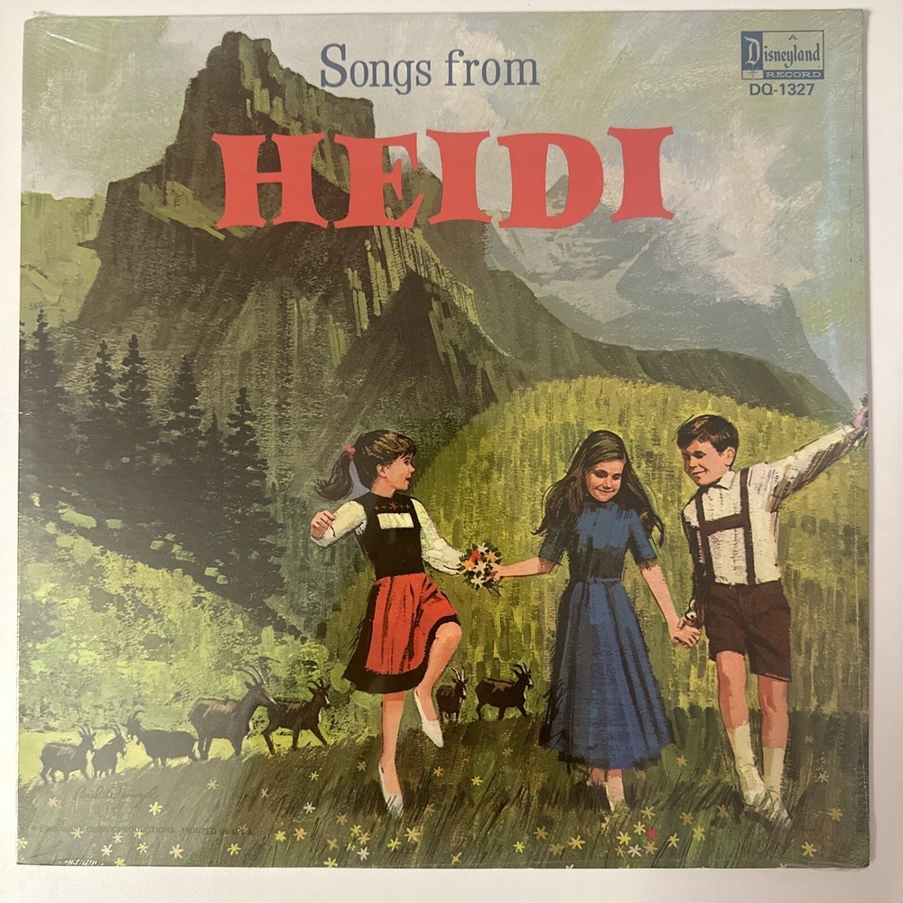 SEALED 1968 DISNEYLAND Record HEIDI Songs DQ-1327 Vinyl LP